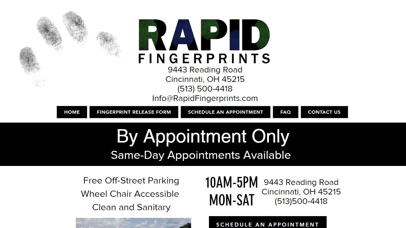 Fingerprints | Rapid Fingerprints | Cincinnati